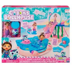 GABBY ET LA MAISON MAGIQUE - COFFRET PISCINE SENCHATIONNELLE AVEC FIGURINES GABBY ET MARINE